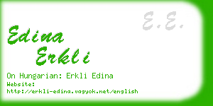 edina erkli business card